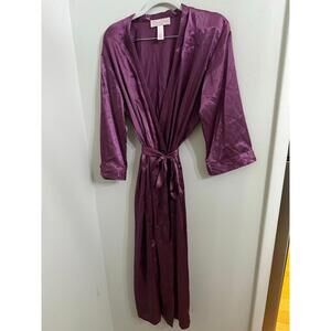 Oscar De La Renta Pink Label Satin Robe XS